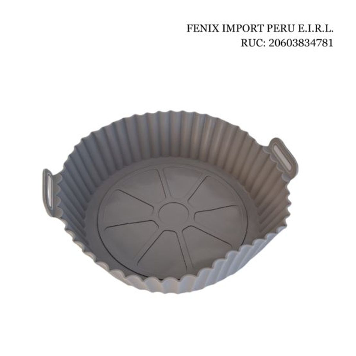 GENERICO - Molde Freidora Aire Silicona Reutilizable Antiadherente Gris