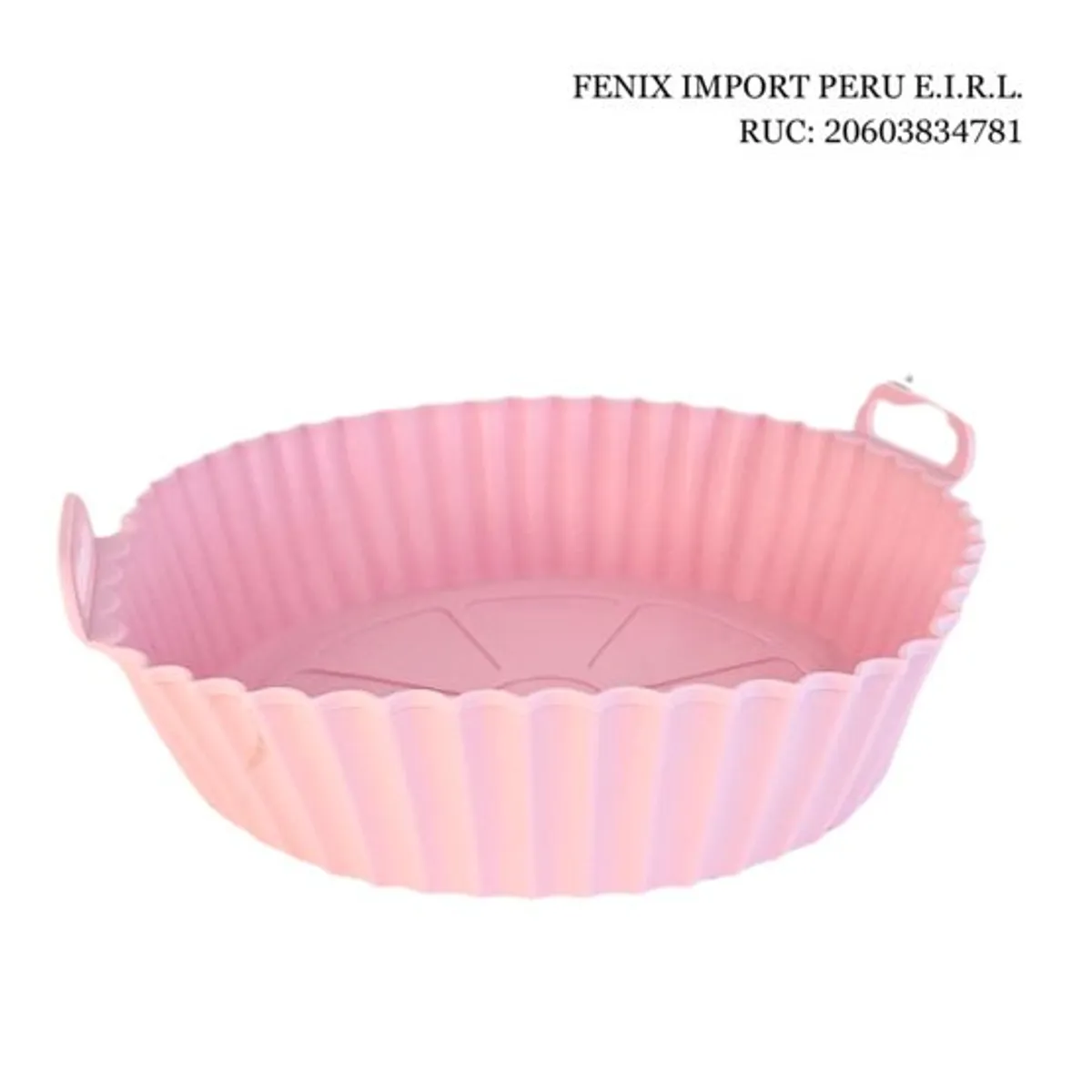 GENERICO - Molde Freidora Aire Silicona Reutilizable Antiadherente Rosado