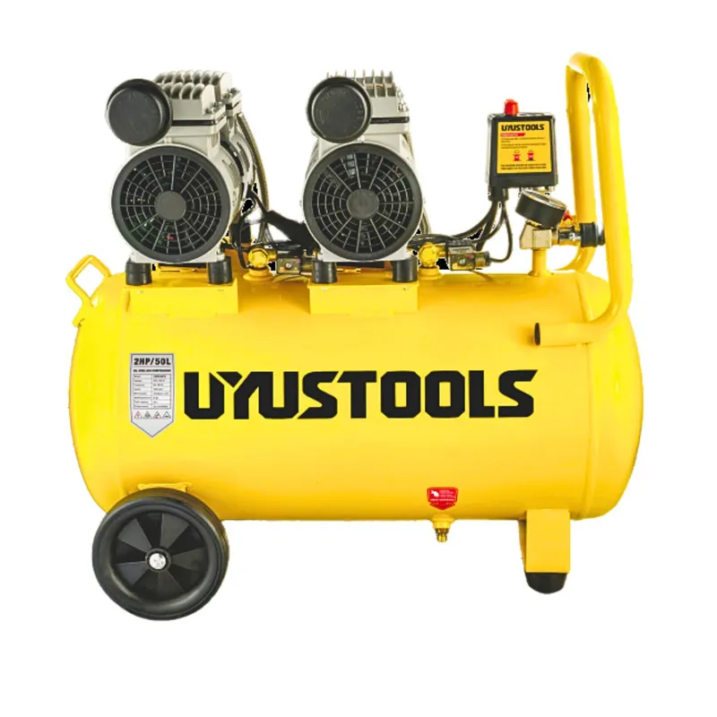 UYUSTOOLS - Compresora silenciosa Compresora de aire  50L - 1500W UYUSTOOLS