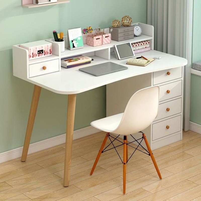TU MESITA - Escritorio Vintage Moderno Christie Blanco 100 cm TU MESITA