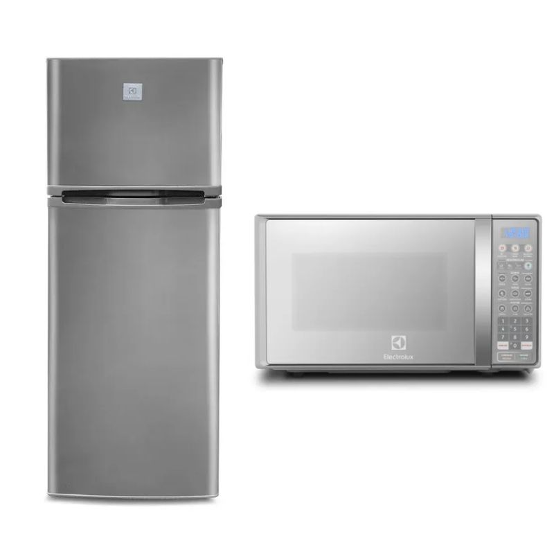 ELECTROLUX - ComboRefrigeradora Top Mount Frost 138L ERT18G2HNI  Microondas 20L EMDO20S2GSRUG Electrolux