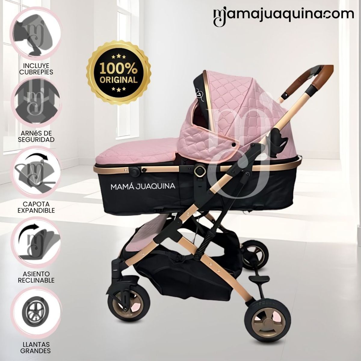 VOYAGE - Coche Moisés de Lujo «NOA» Edición Limitada Pink