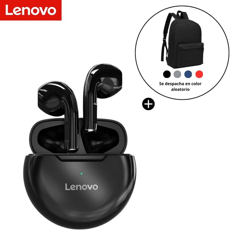 LENOVO - Audífonos inalámbricos lenovo HT38 Mochila Basic Regalo