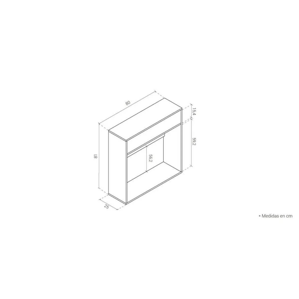 TU MESITA - Recibidor Moderno Willyfof 1 Cajón TU MESITA