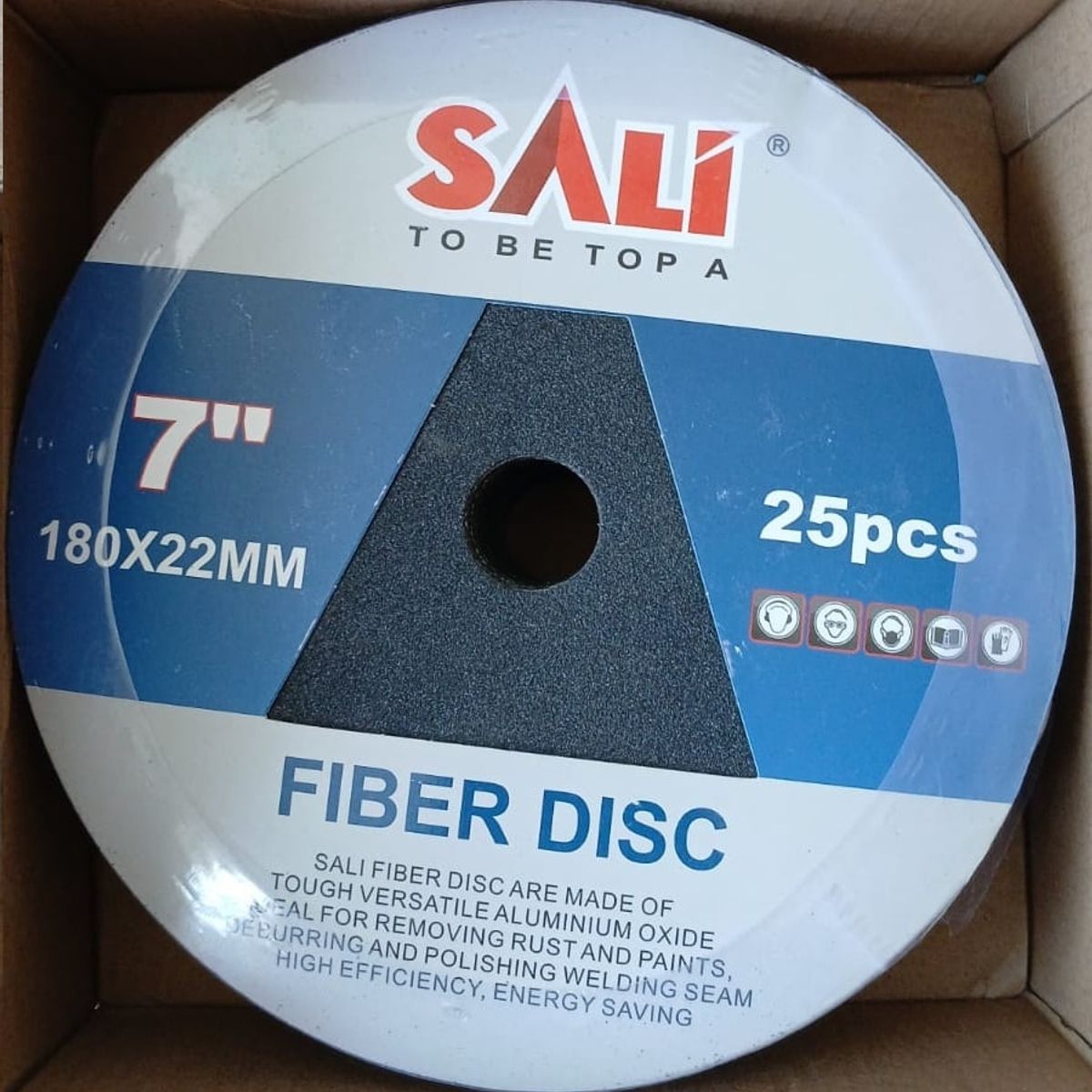 GENERICO - LIJA CIRCULAR DE FIBRA DE CARBURO DE SILICIO 7" ( Grano 120 x 20 unid)