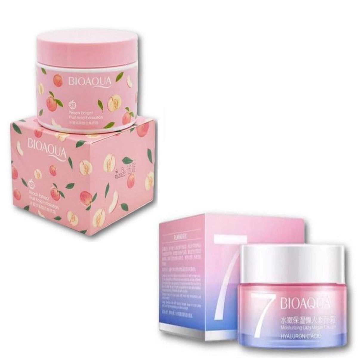 BIOAQUA - PACK CREMA EXFOLIANTE BIOAQUA Y CREMA HIDRATANTE V7 VEGANA