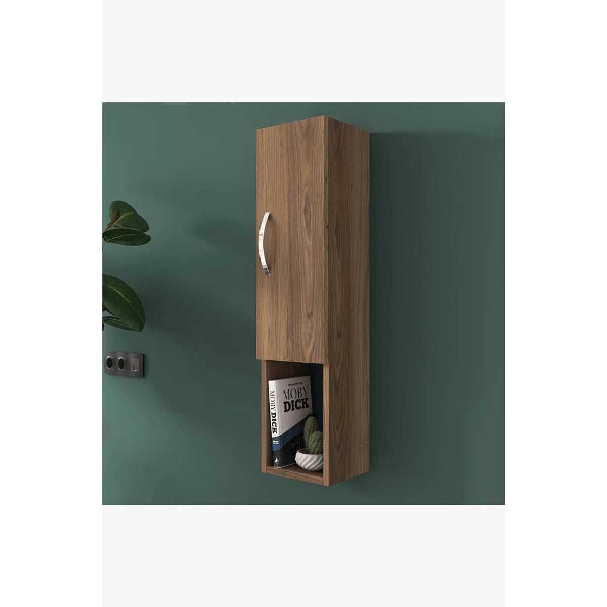 TU MESITA - Mueble Flotante multiusos 1 puerta Casimiro color Marrón TU MESITA