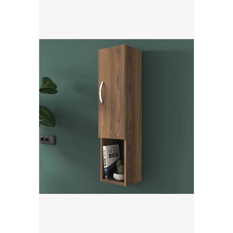 TU MESITA - Mueble Flotante multiusos 1 puerta Casimiro color Marrón TU MESITA