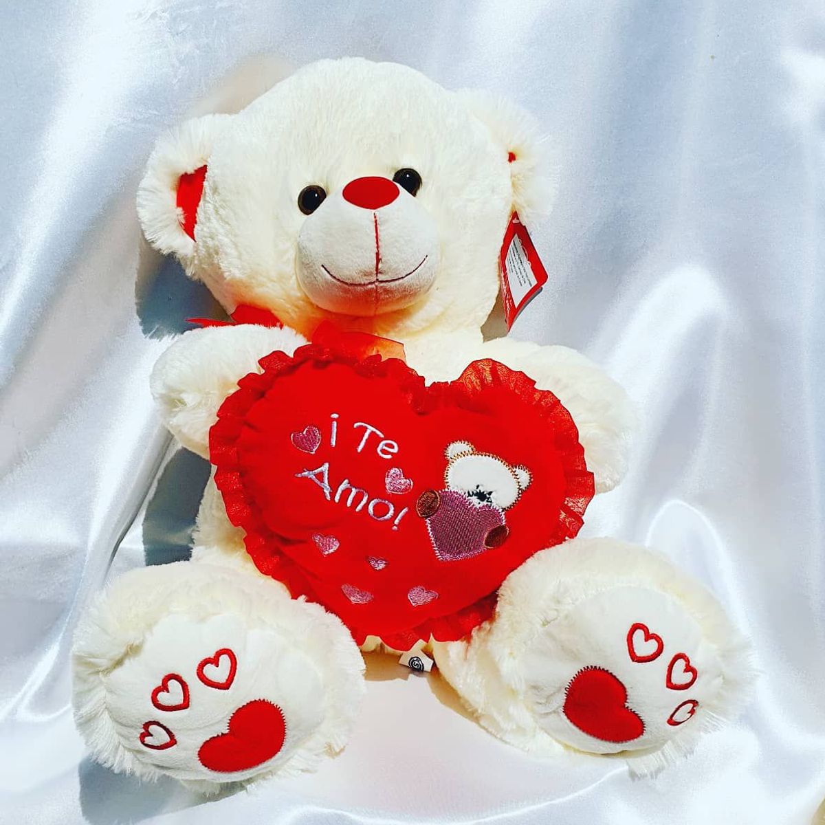 GENERICO - OSO DE PELUCHE CON CORAZON DE 30CM