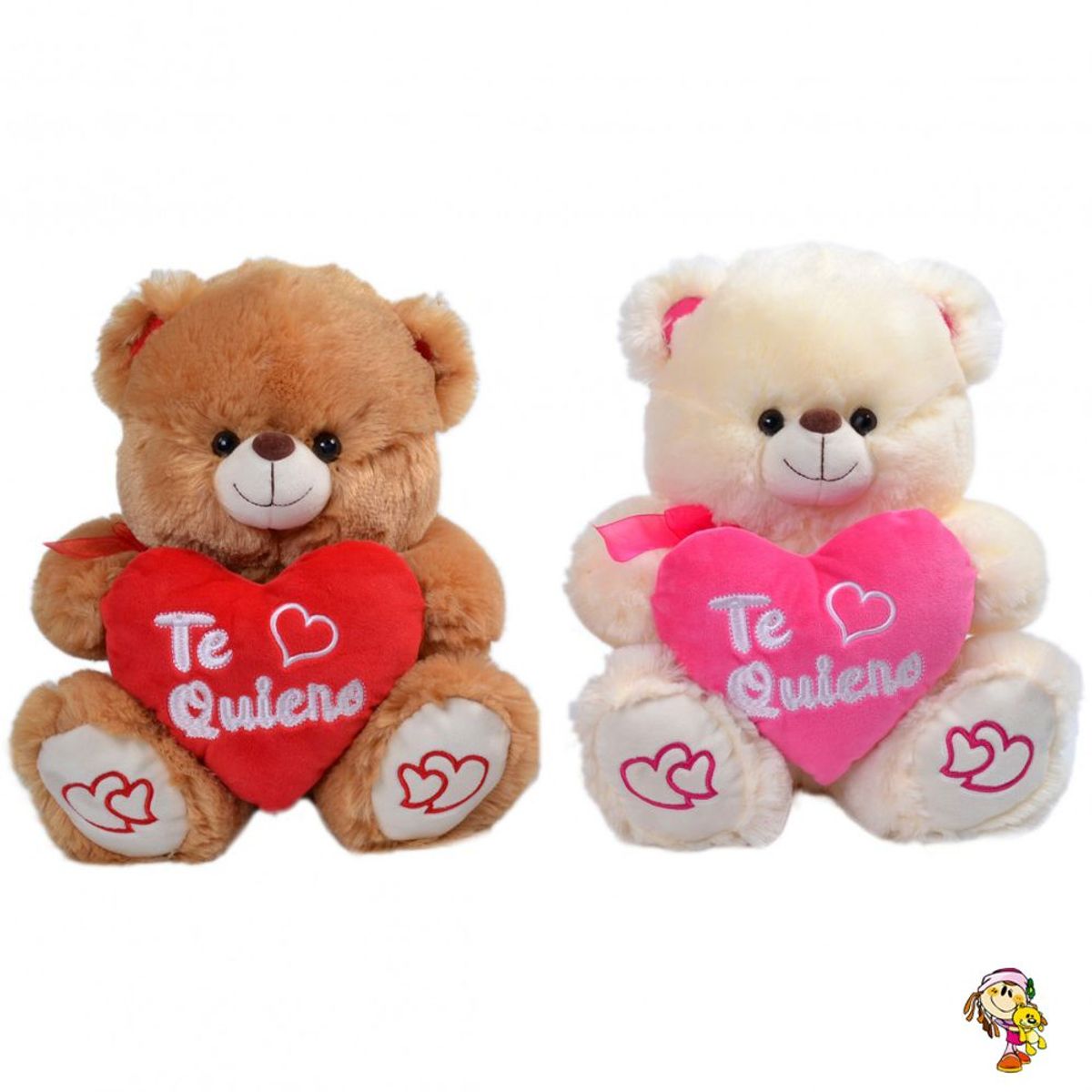 GENERICO - OSO DE PELUCHE CON CORAZON DE 30CM