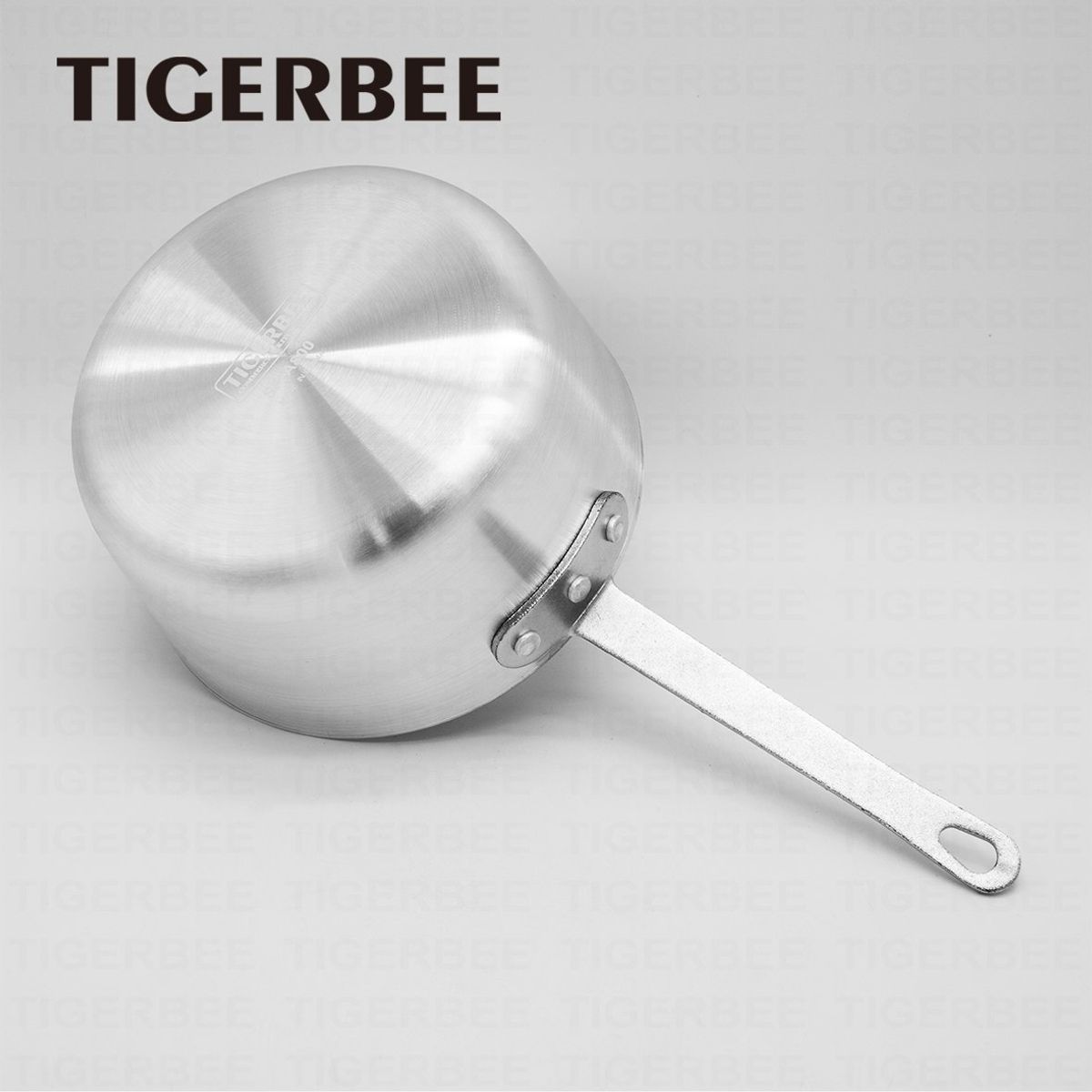 TIGERBEE - CACEROLA DE ALUMINIO DE 21CM CON TAPA Y MANGO DE SILICONA
