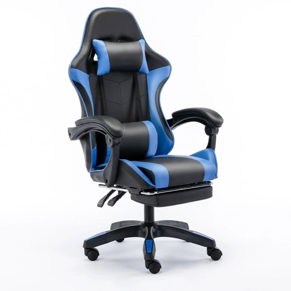 GENERICO - Silla Gamer Pro Negro con Azul