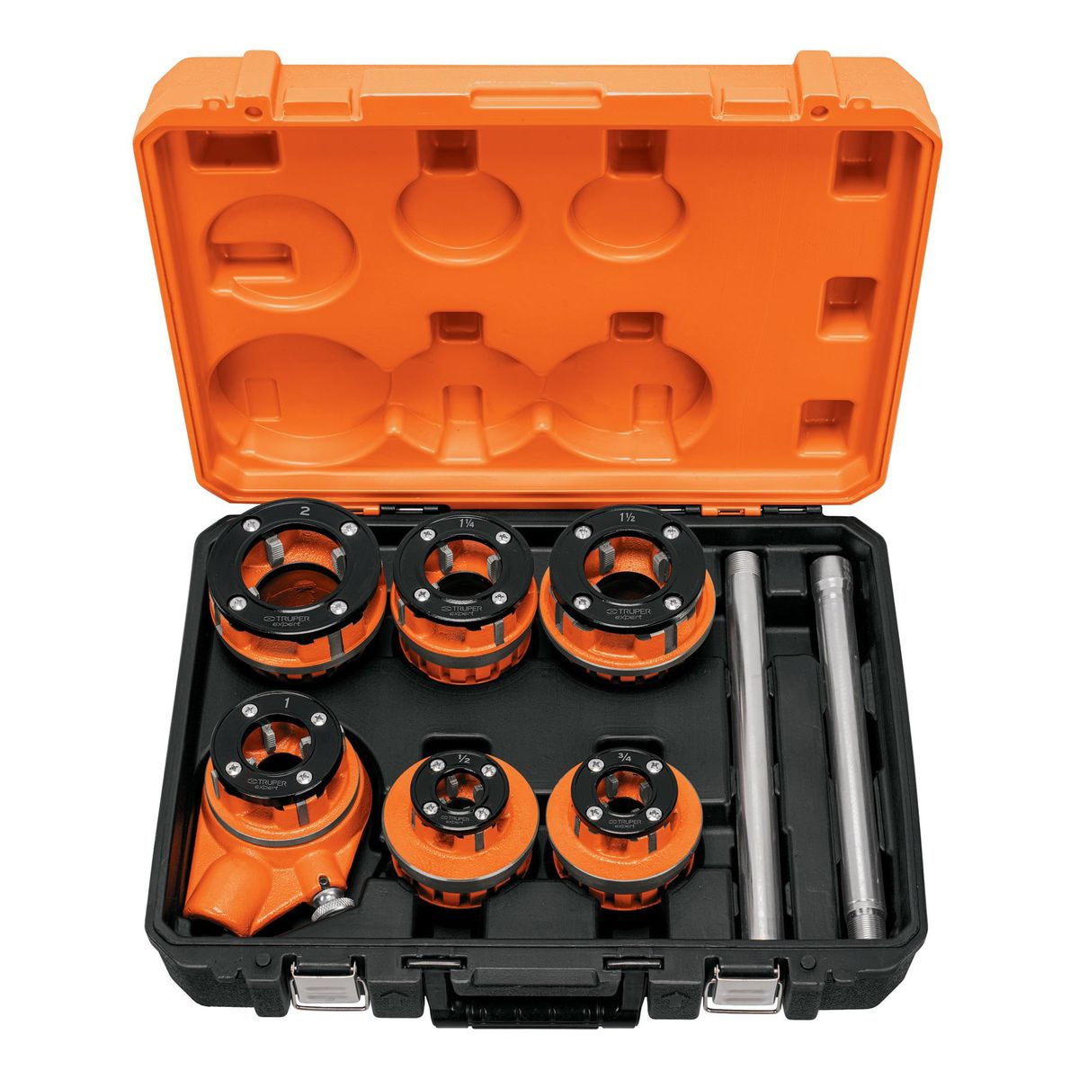 TRUPER - Juego de 7 tarrajas para tubo de 1/2" a 2"