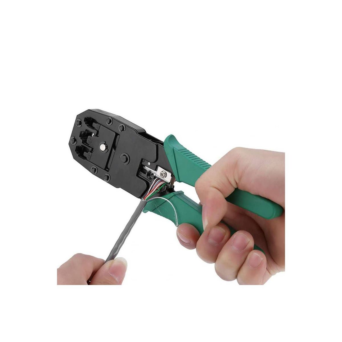 OEM - Crimpeador Ponchadora Rj45 Cable De Red 8P 6P Pela De Cable - Verde
