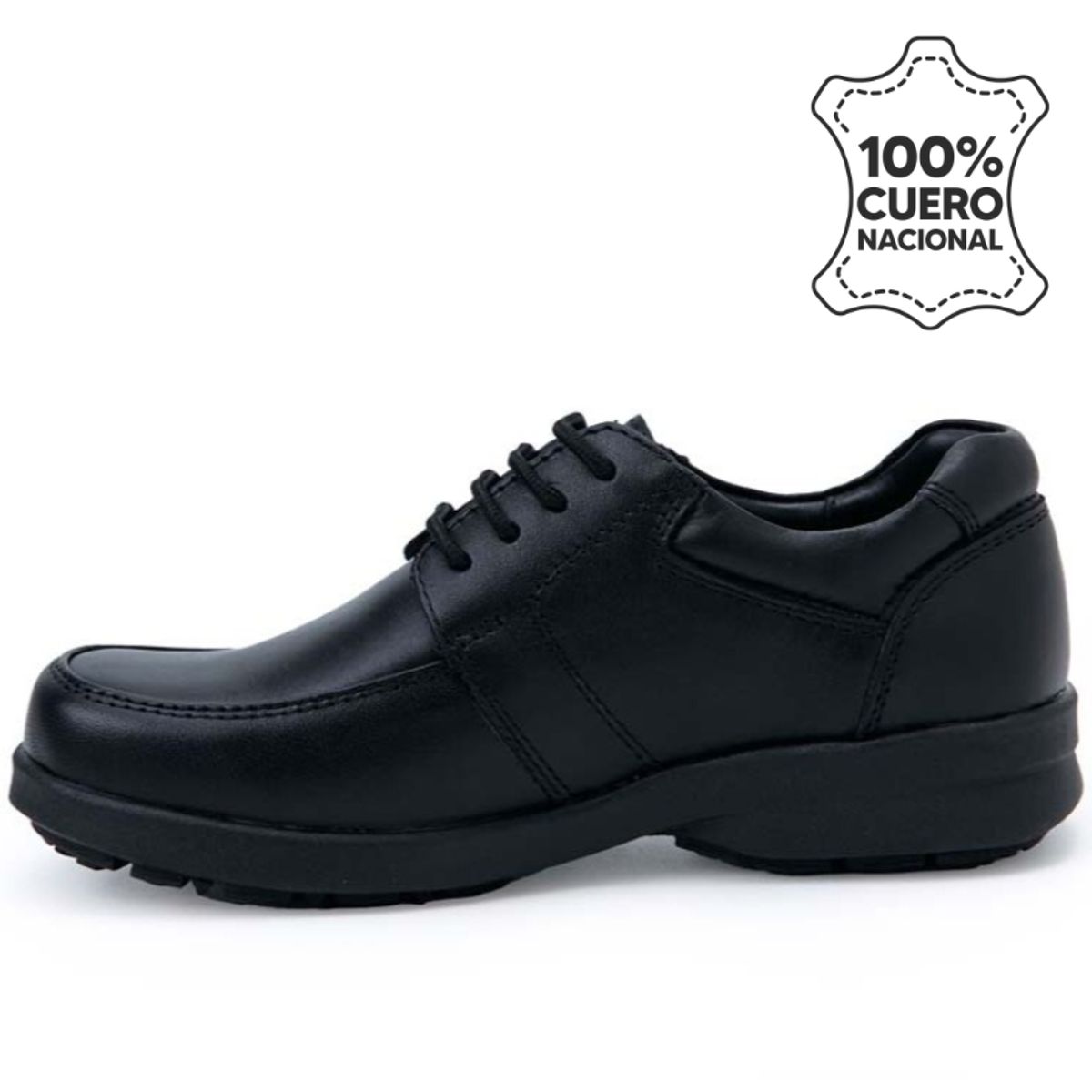 VIALE - Zapato Escolar Casual PEPE-008 K Negro Rabbit Cuero