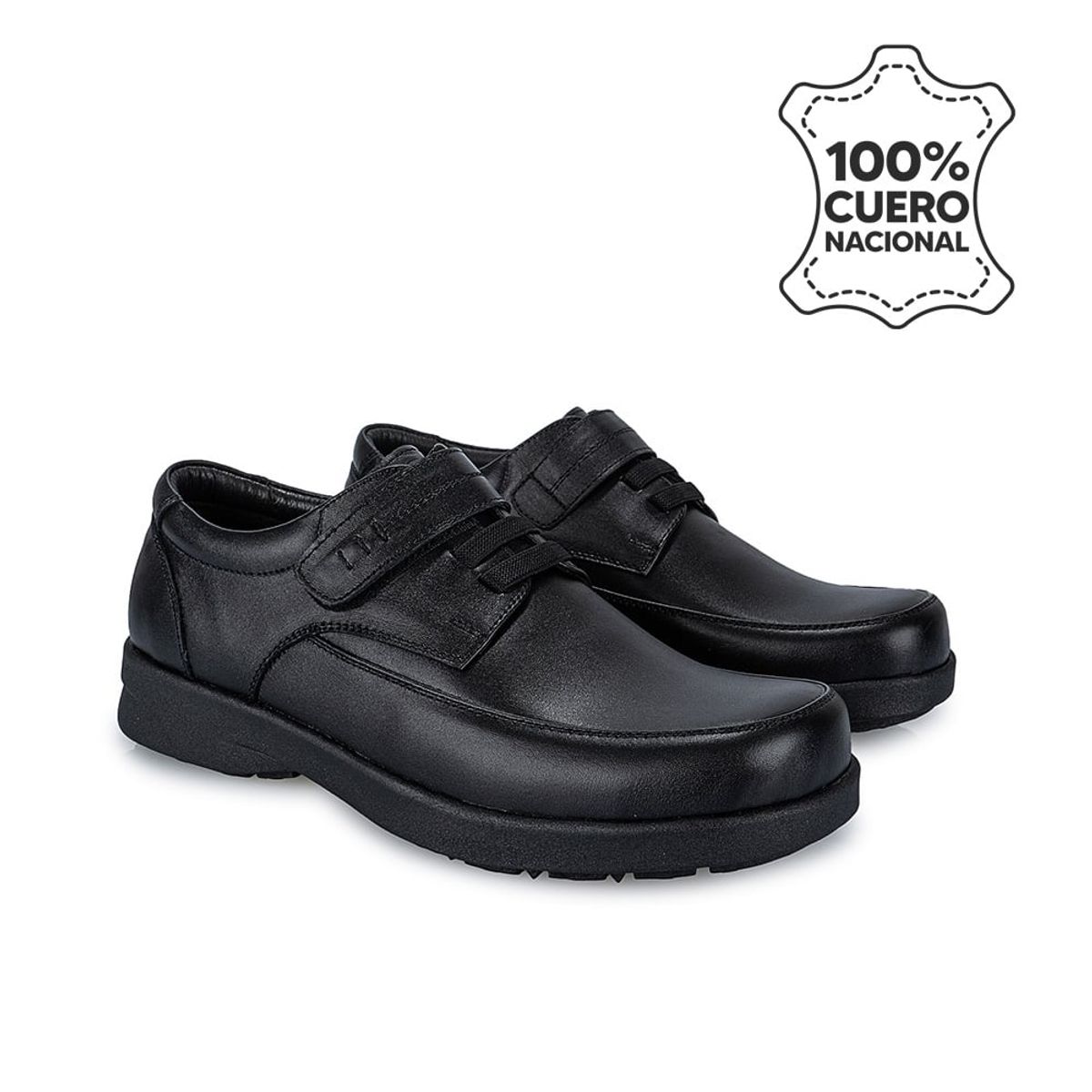 RABBIT - Zapato Escolar Casual PEPE-010 T Negro Rabbit Cuero