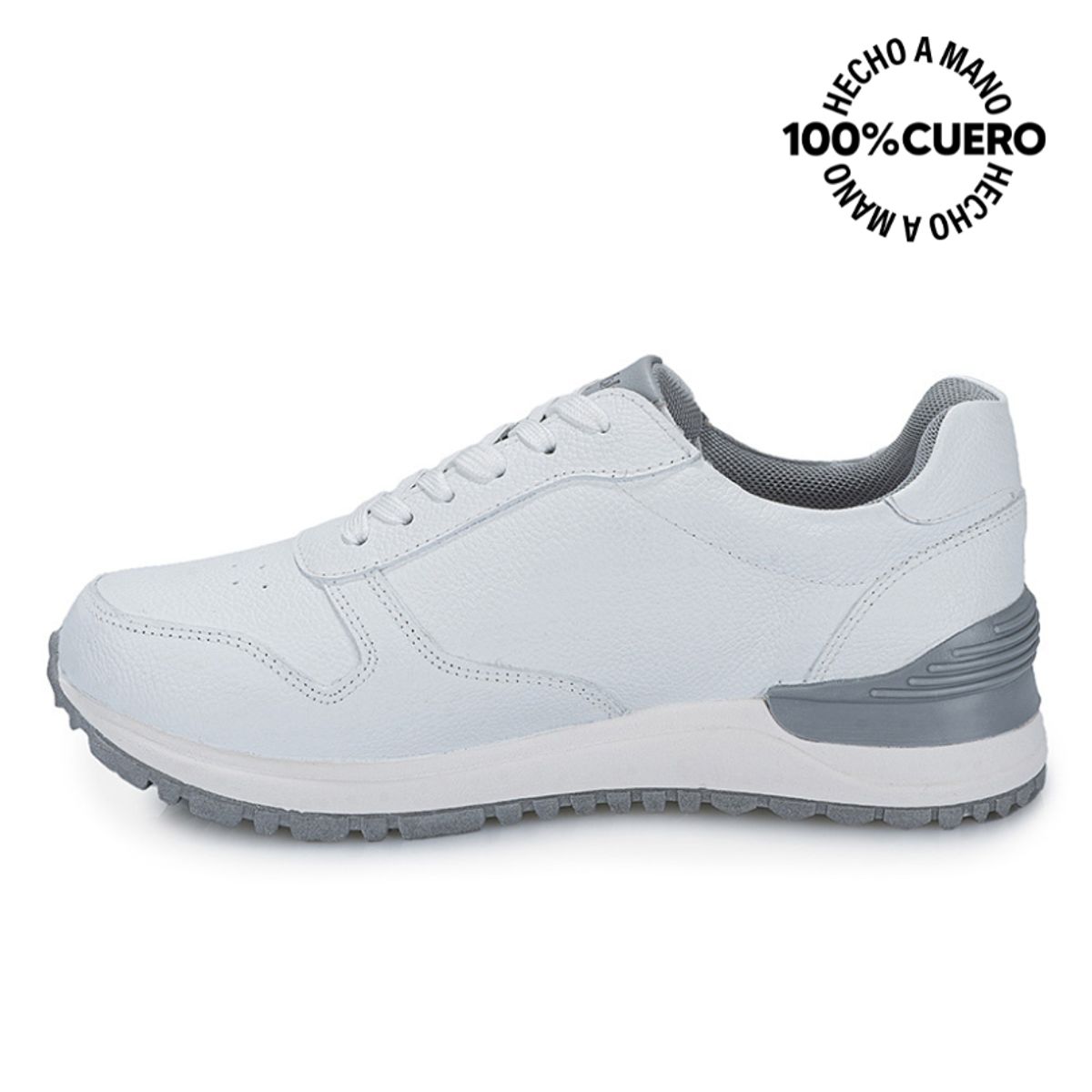 RABBIT - Zapatilla Escolar Unisex Casual ANDREI-027 T Blanco Rabbit Cuero