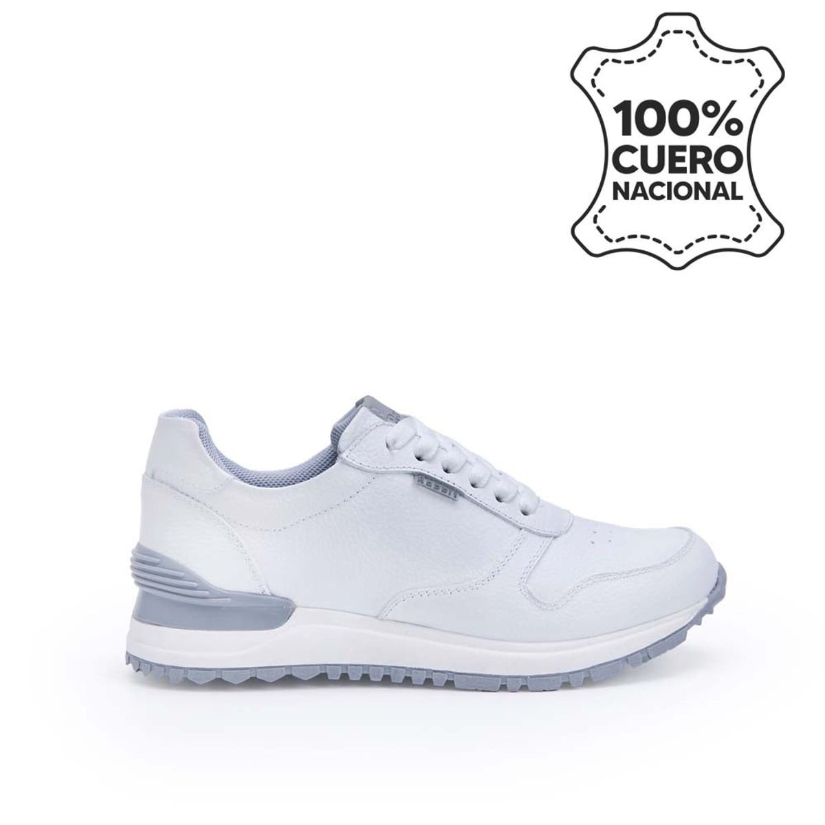 RABBIT - Zapatilla Escolar Unisex Casual ANDREI-027 T Blanco Rabbit Cuero