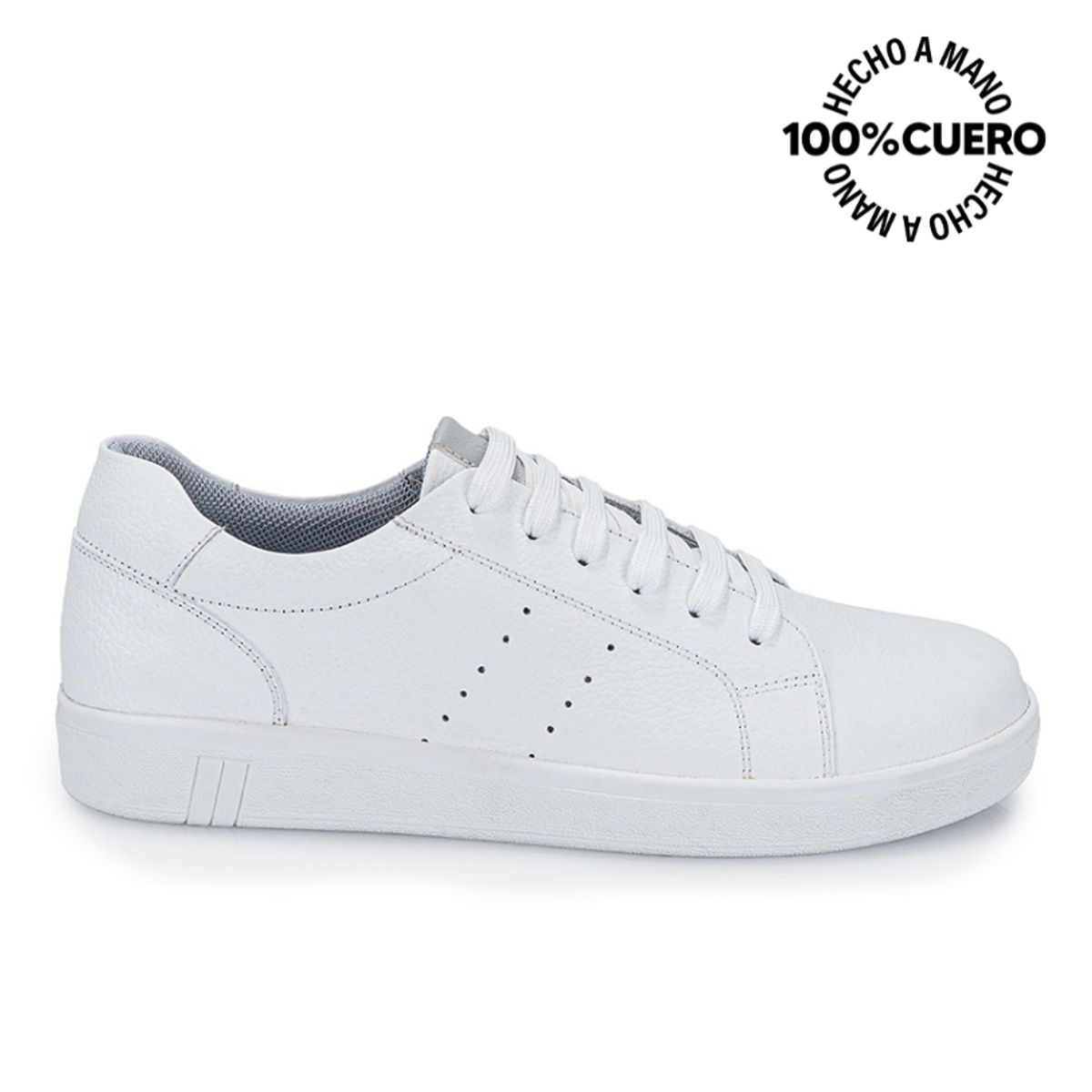 RABBIT - Zapatilla Escolar Unisex Casual ANGEL-081 Blanco Rabbit Cuero