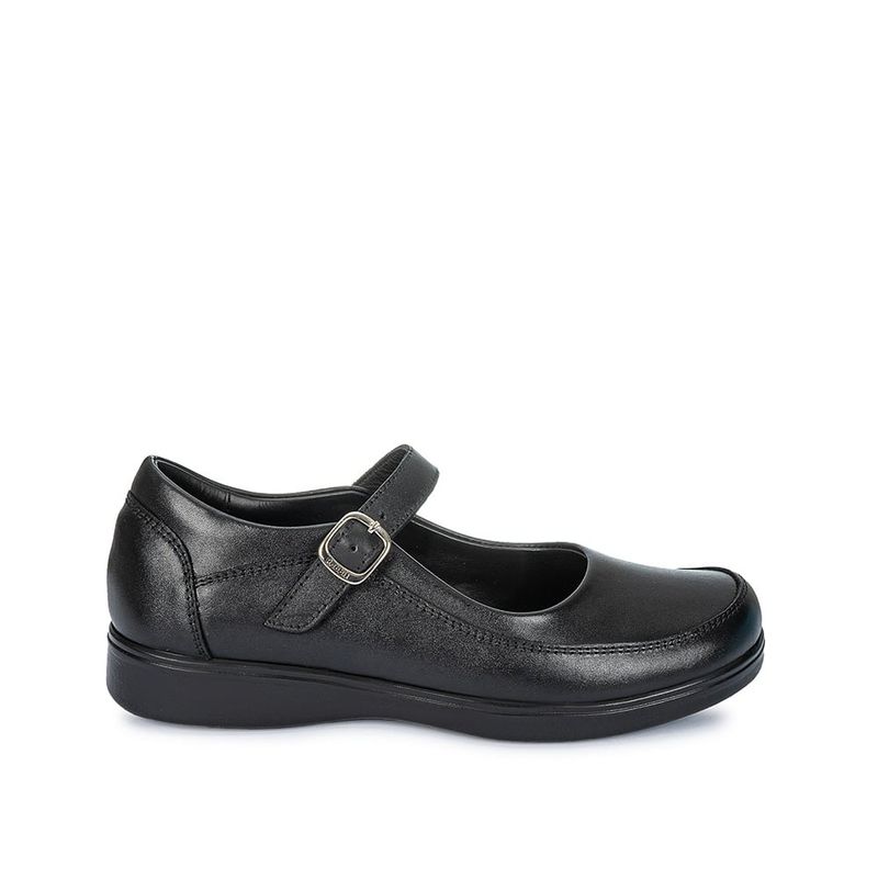 RABBIT - Zapato Escolar Ballerina Casual MANA-058 Negro Rabbit Cuero