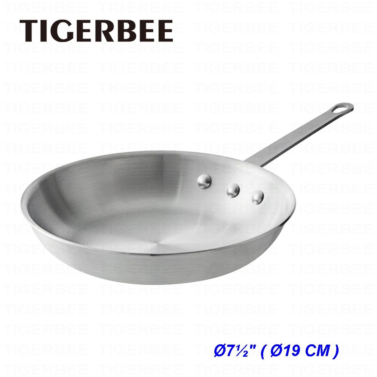 TIGERBEE - SARTEN DE ALUMINIO DE 19 cm CON MANGO DE SILICONA