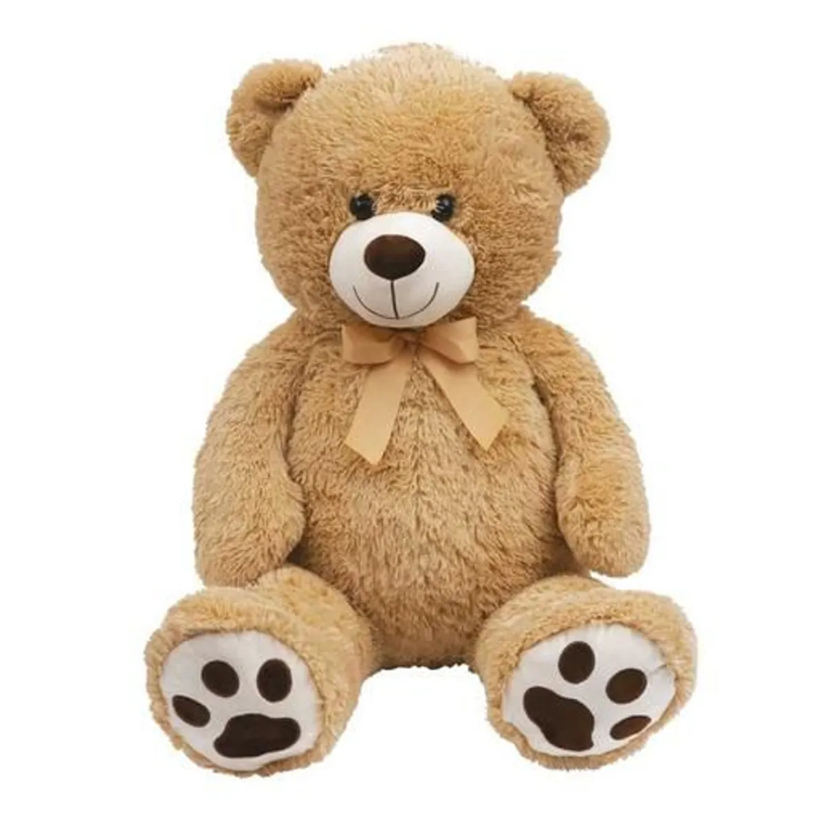 GENERICO - Peluche Oso Corbata PARADO - GRANDE CREMA