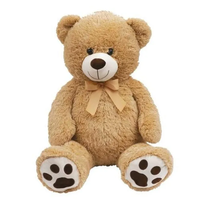 GENERICO - Peluche Oso Corbata PARADO - GRANDE CREMA