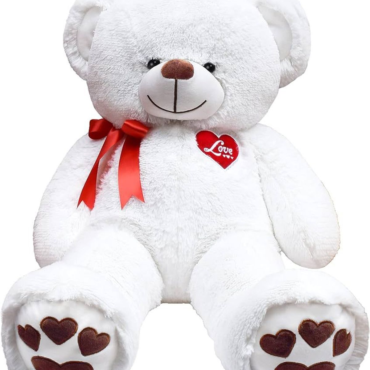 GENERICO - Peluche Oso Corbata PARADO - GRANDE CREMA