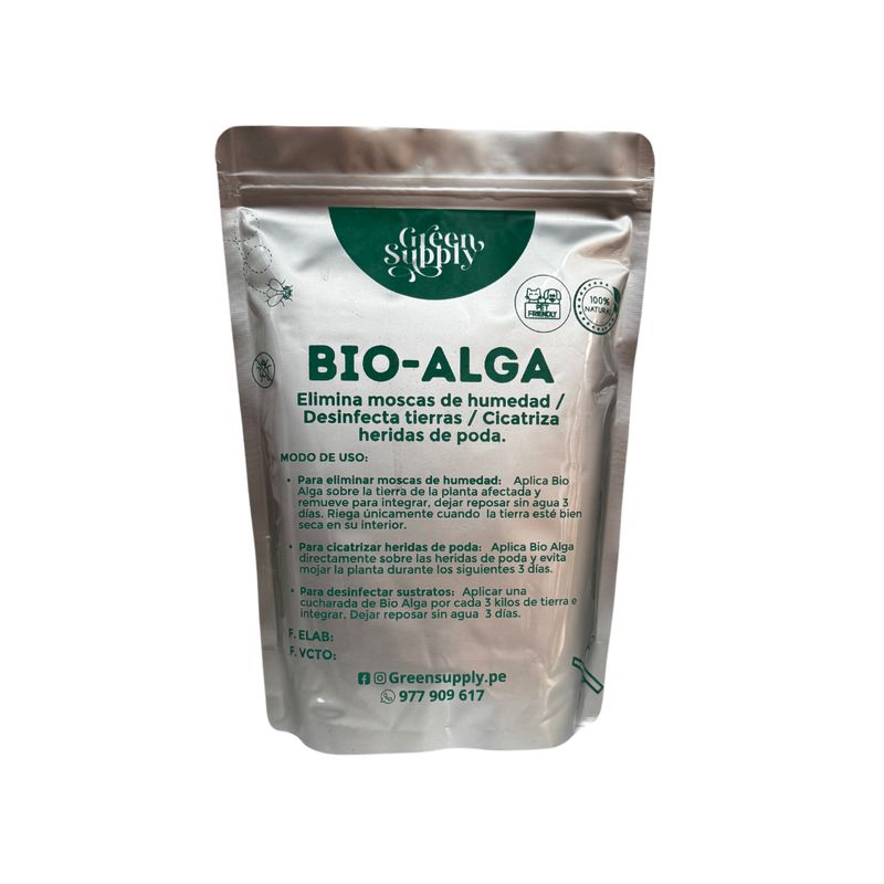 GREEN SUPPLY - Desinfectante de tierra para plantas - Bio Alga 500g