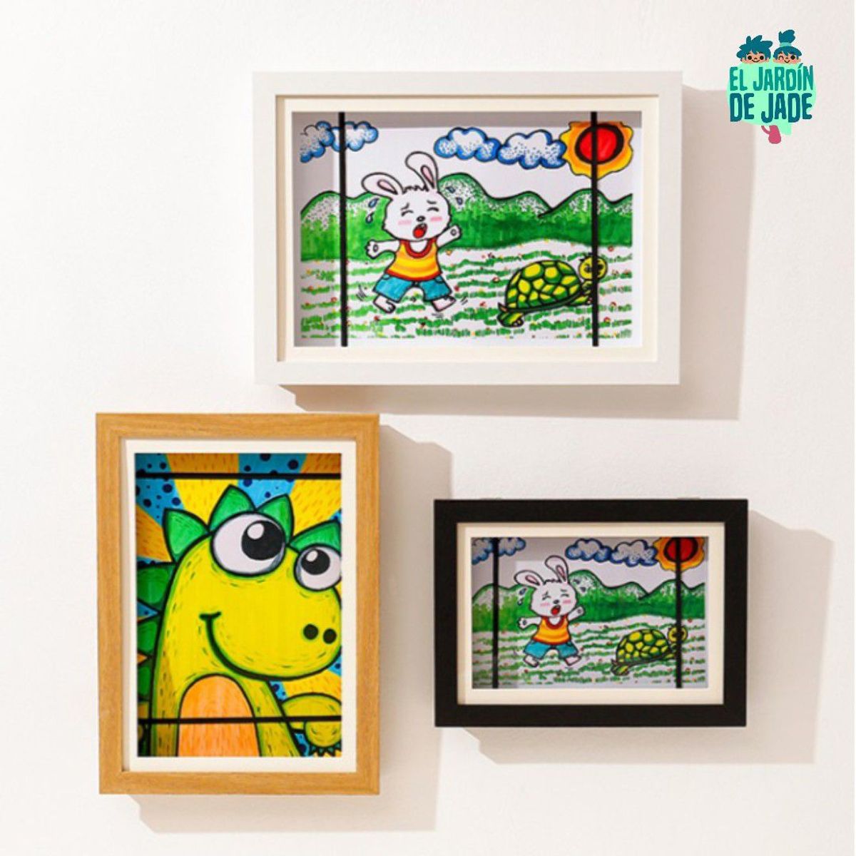 GENERICO - Marco Mágico para Dibujos A3 Blanco JARDIN DE JADE