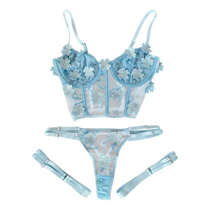 GENERICO - conjunto de lencería para mujer set de 3 piezas