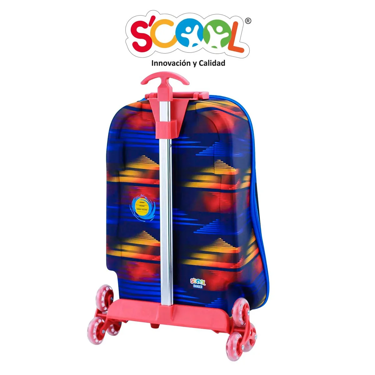 SCOOL - MOCHILA MALETA ESCALADORA CON 6 RUEDAS SONIC MOVIE 804662