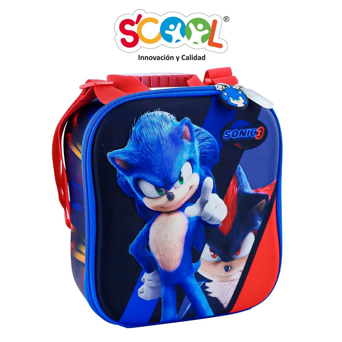 SCOOL - MOCHILA MALETA ESCALADORA CON 6 RUEDAS SONIC MOVIE 804662
