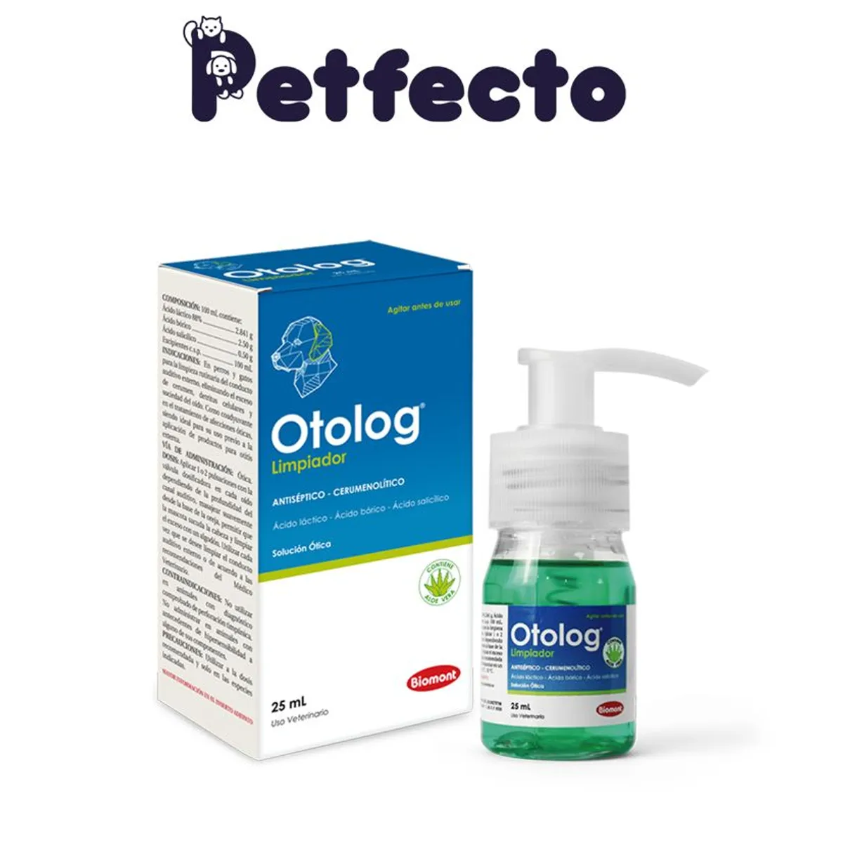 OTOLOG - OTOLOG LIMPIADOR x 25ml PARA PERROS Y GATOS