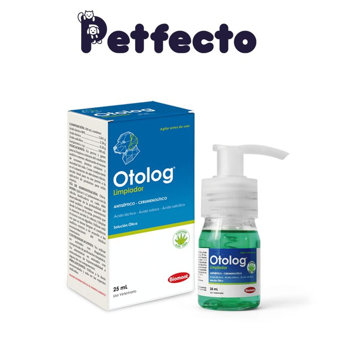 OTOLOG - OTOLOG LIMPIADOR x 25ml PARA PERROS Y GATOS