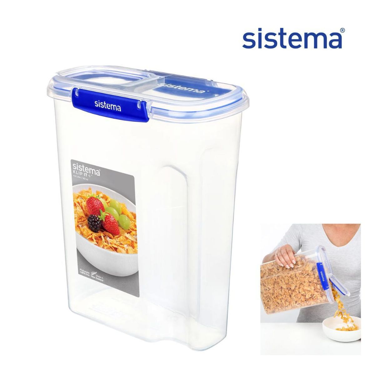 SISTEMA - RECIPIENTE HERMÉTICO DE ALMACENAMIENTO DE ALIMENTOS DE 4.2 LITROS