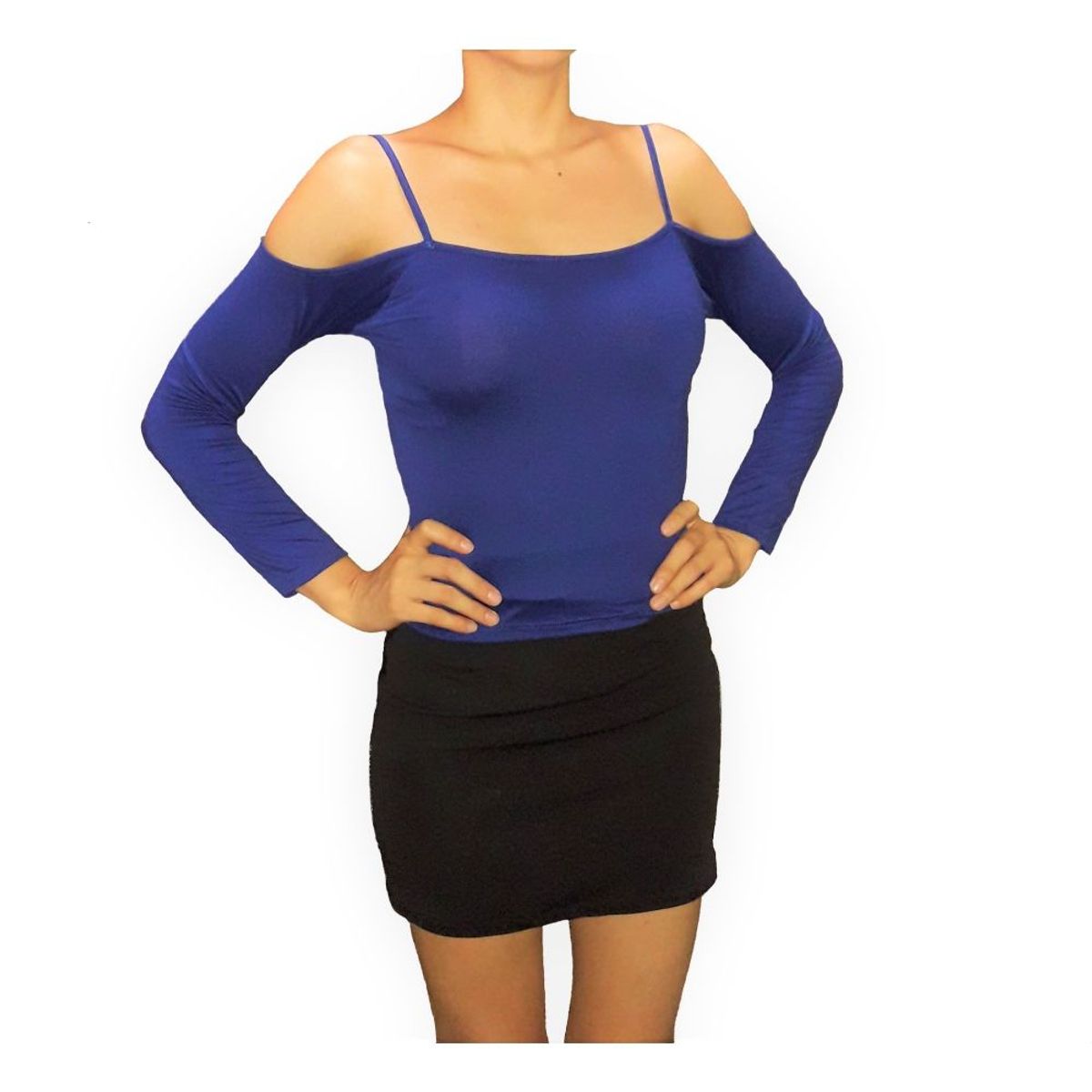 GENERICO - Blusa Mujer Bustier sin mangas -  Nathalie Love It - Azulino