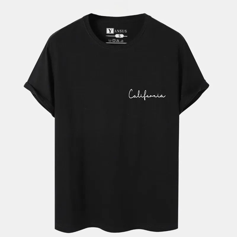 YANSUS - Polo Yansus Camiseta Manga Corta Con Estampado California