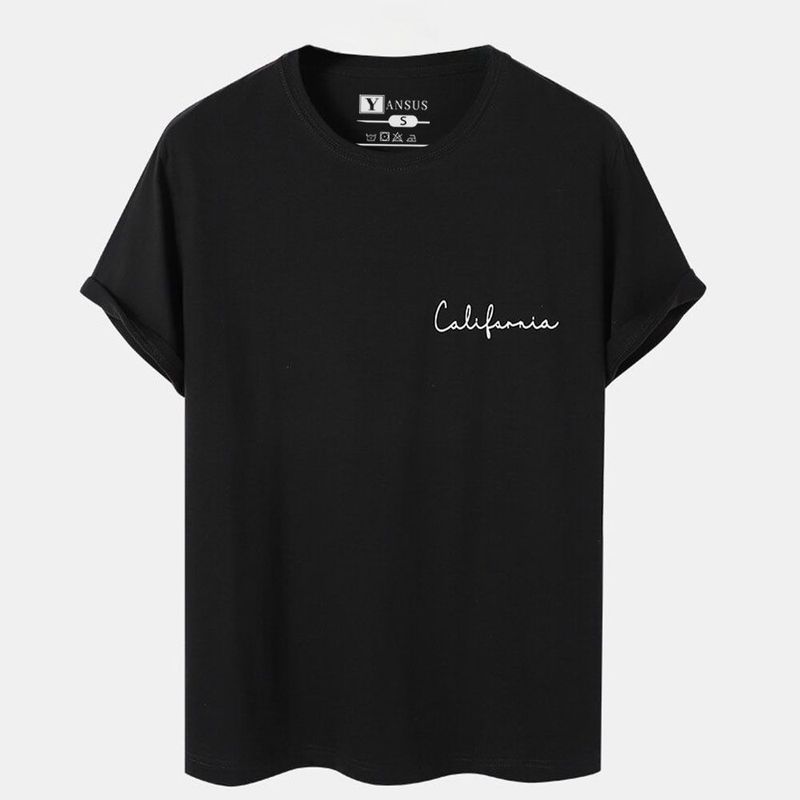 YANSUS - Polo Yansus Camiseta Manga Corta Con Estampado California