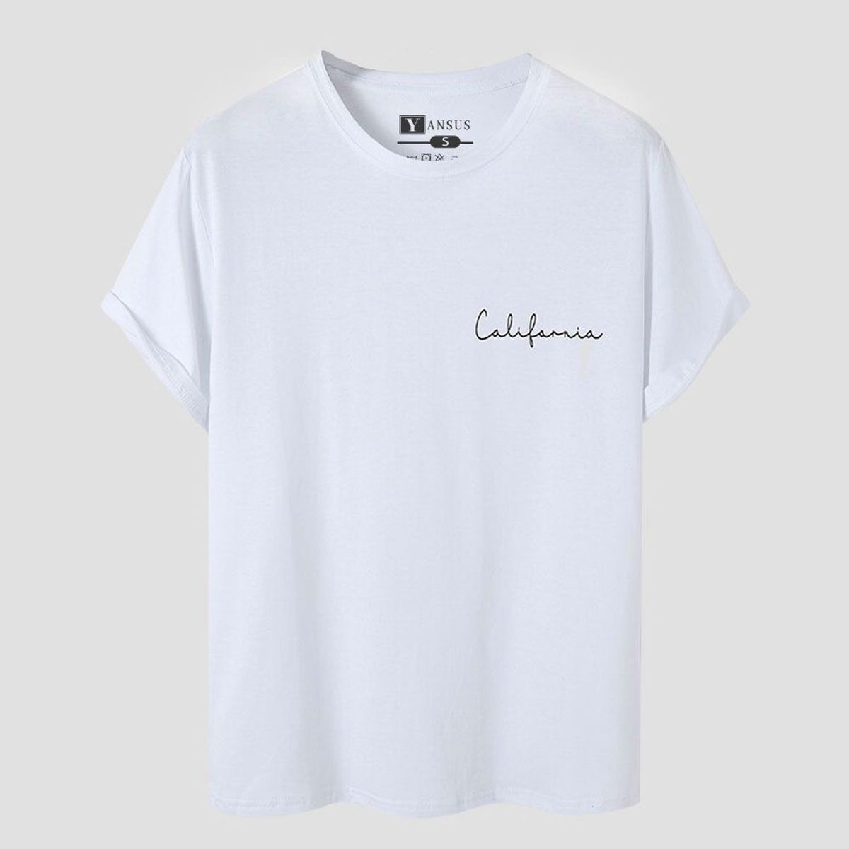 YANSUS - Polo Yansus Camiseta Manga Corta Con Estampado California