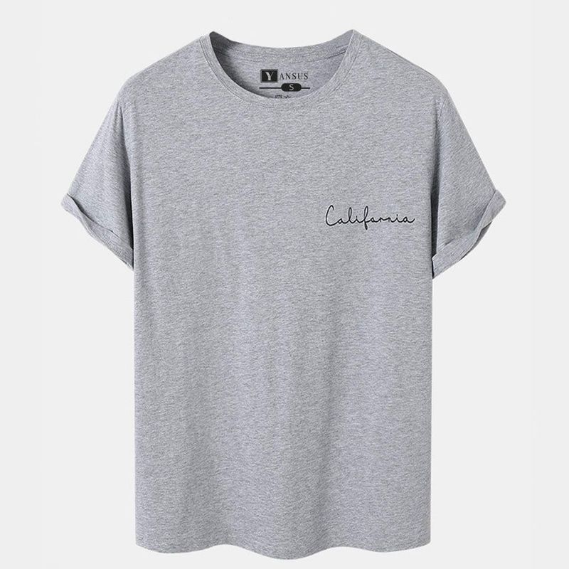 YANSUS - Polo Yansus Camiseta Manga Corta Con Estampado California