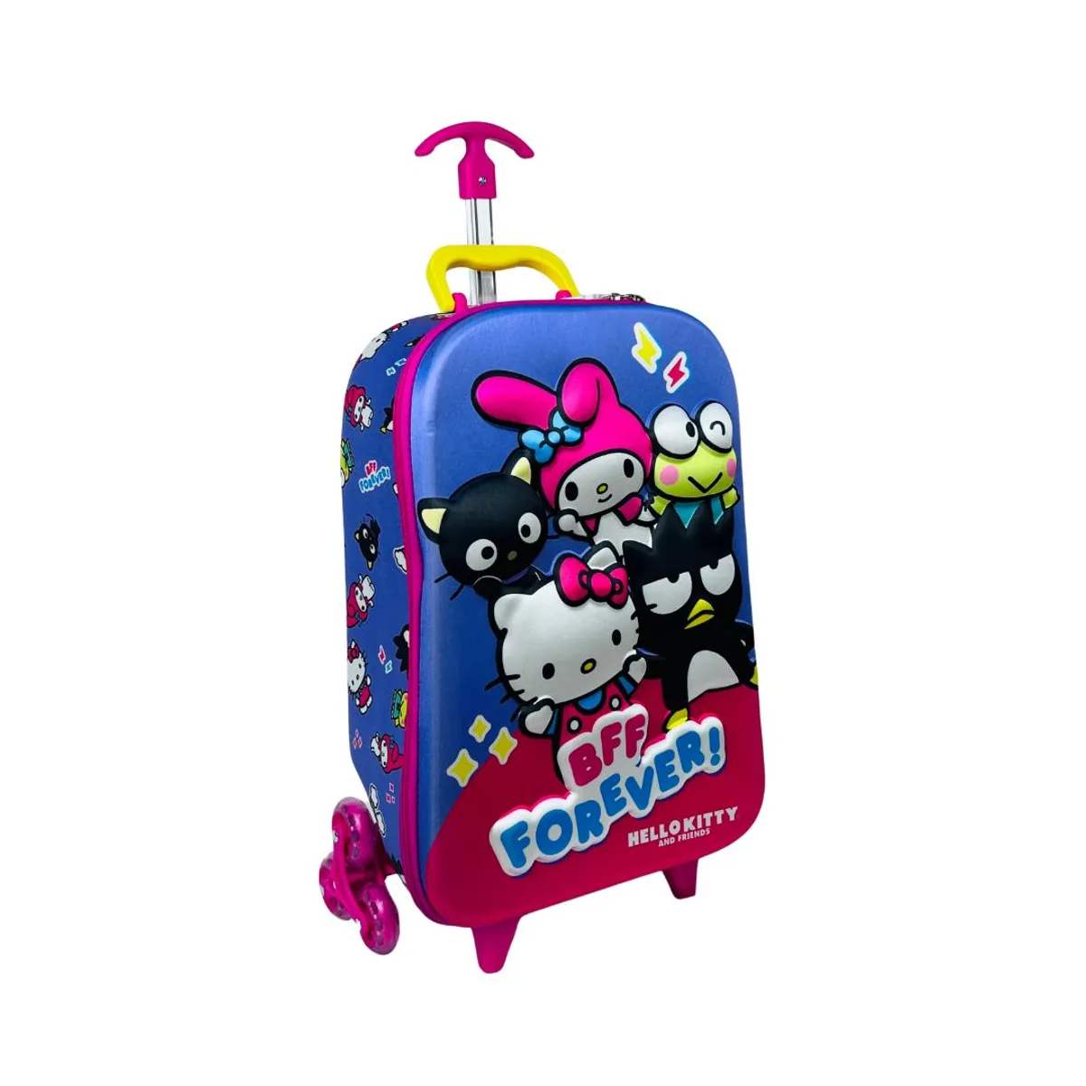 SCOOL - MOCHILA MALETA ESCALADORA CON 6 RUEDAS HELLO KITTY