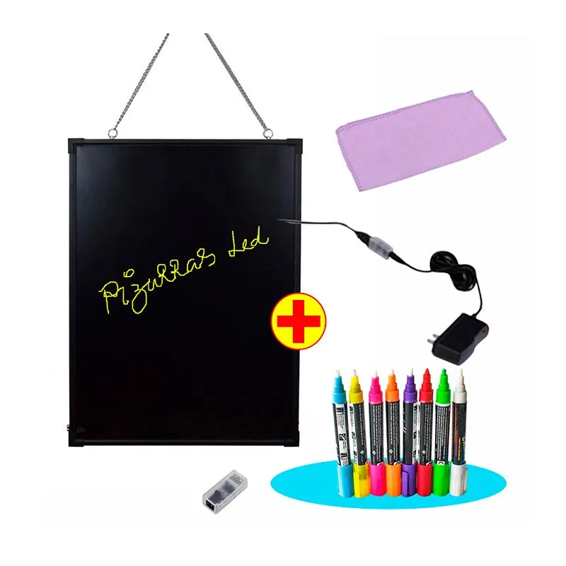 GENERICO - Pizarra led tamaño 40 x 30