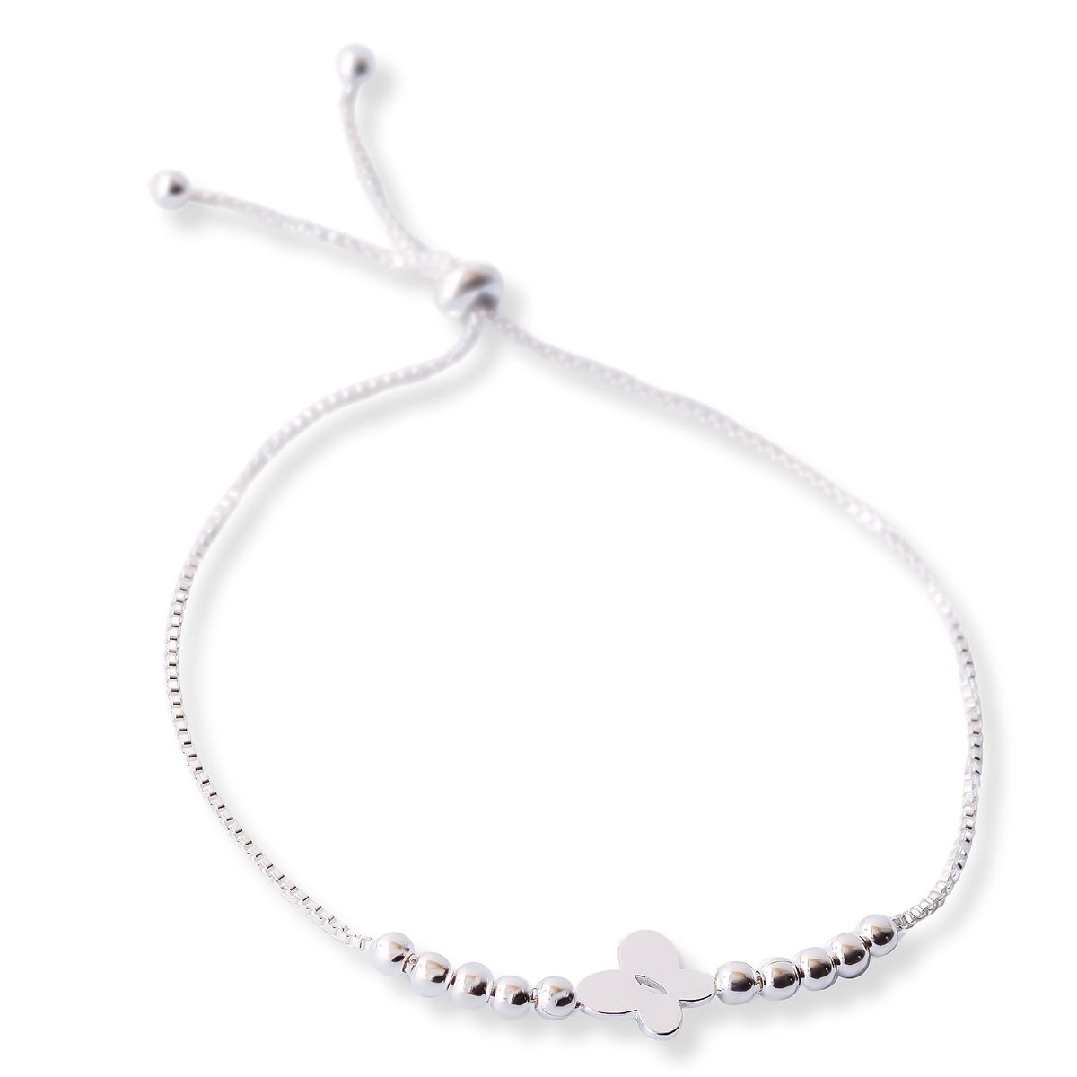 AMBAR JOYERIA - Pulsera Mariposita Plane Plata 925