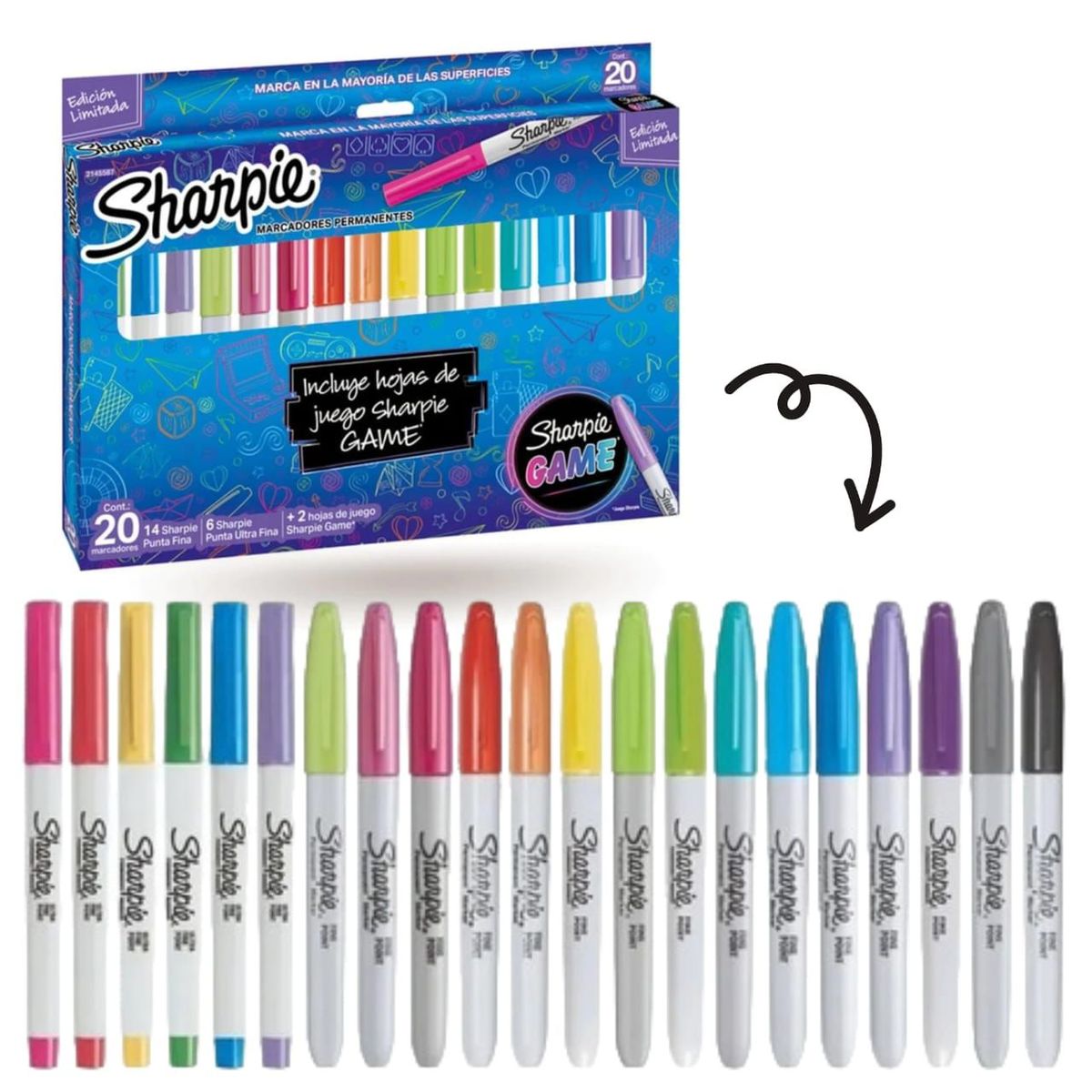SHARPIE - Set de Marcadores Sharpie x44