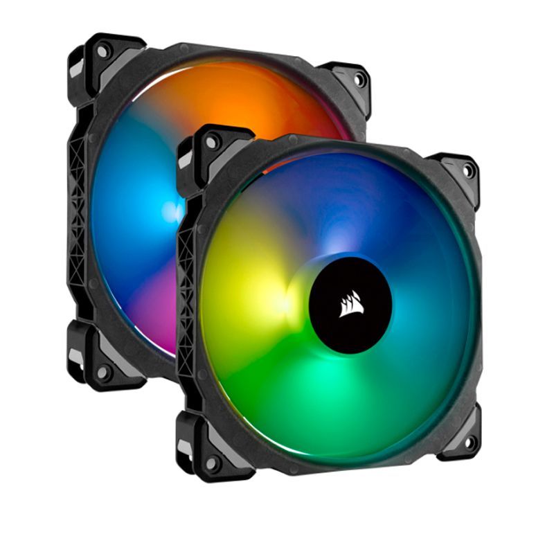 CORSAIR - Fan Corsair Dual ML140 Pro RGB LED 14 cm 400-1200 RPM PWM Control.