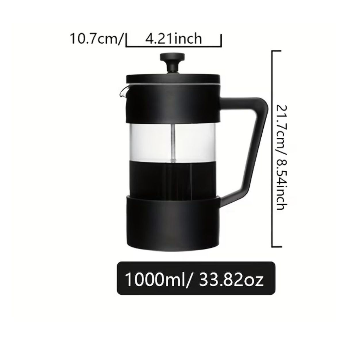 GENERICO - Cafetera prensa 1000 ml
