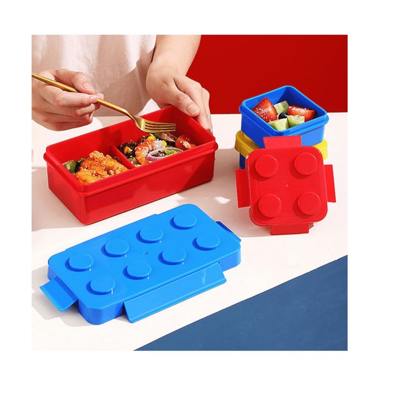 GENERICO - Set de 3 Taper Lego para Lonchera