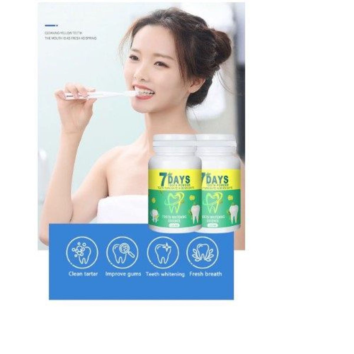 GENERICO - Blanqueador dental en polvo  para dientes - multicolor