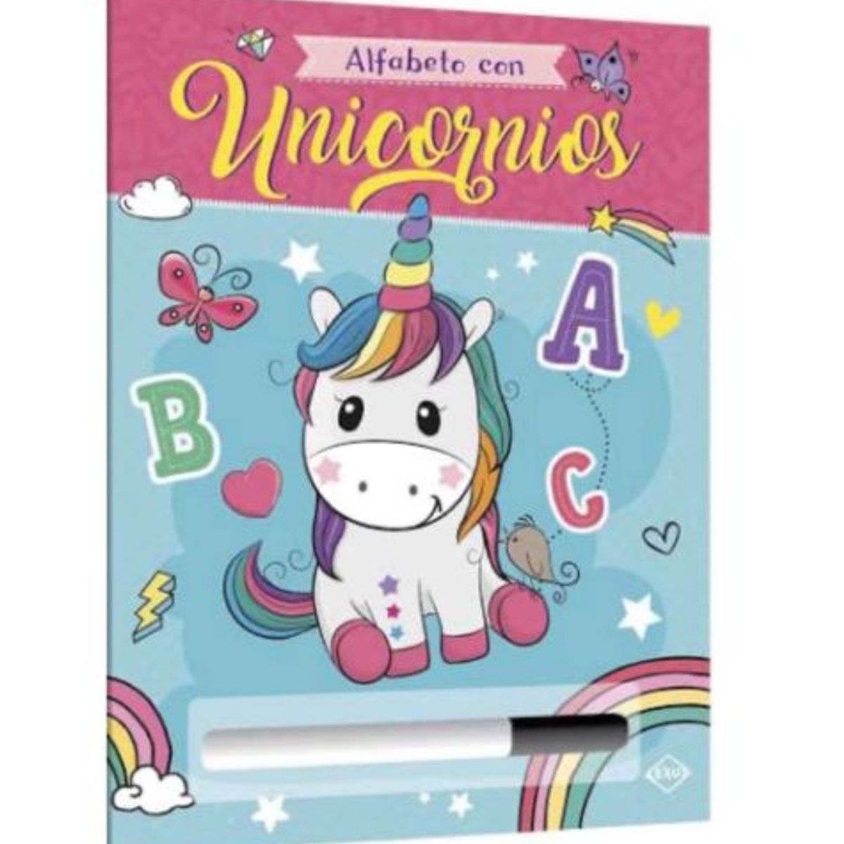 GENERICO - Libro Infantil Alfabeto con Unicornios